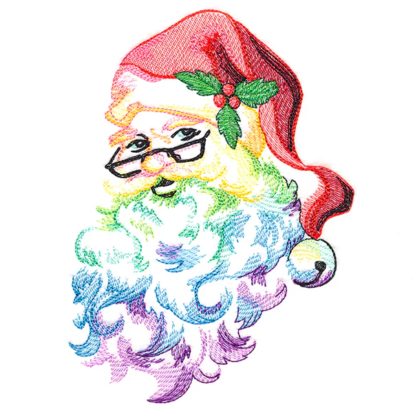 Rainbow Christmas Santa - Image 5