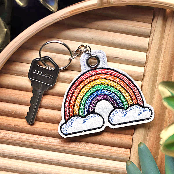 Rainbow Keychain (In-the-Hoop) - Image 2