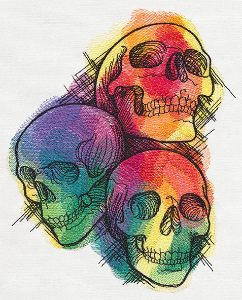 Rainbow Skull Trio - Image 5