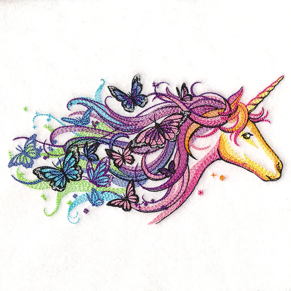 Rainbow Unicorn and Butterflies - Image 5