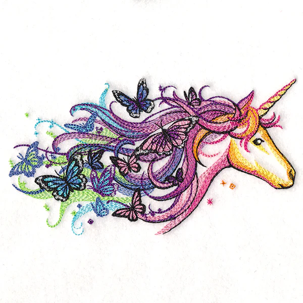 Rainbow Unicorn and Butterflies - Image 7