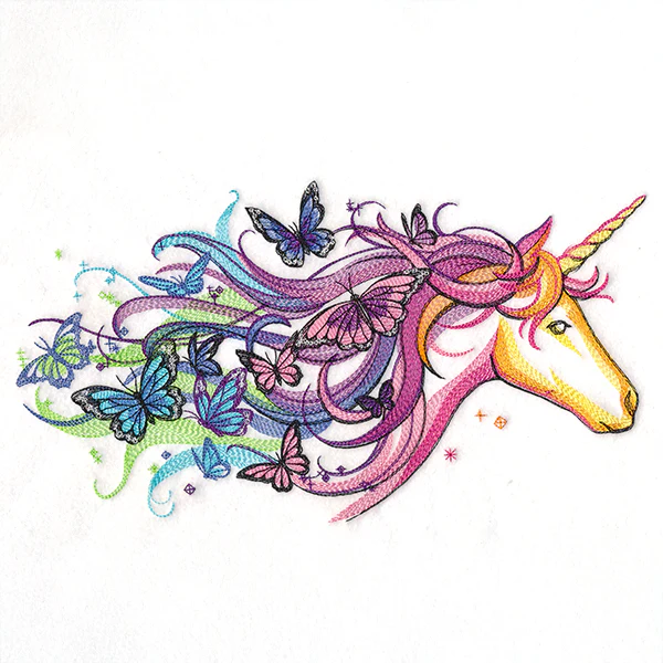 Rainbow Unicorn and Butterflies - Image 9