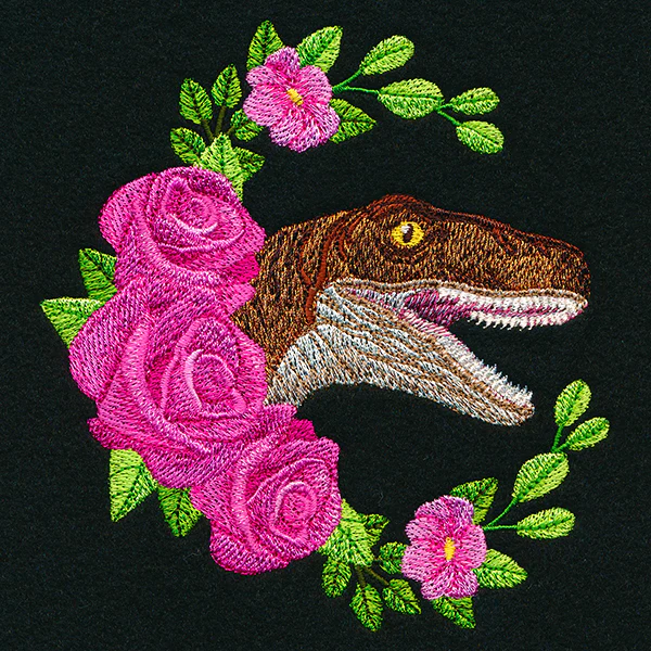 Raptor and Roses Wreath - Image 3
