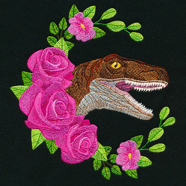 Raptor and Roses Wreath - Image 4