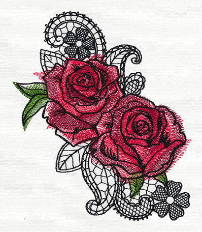 Ravishing Painted Roses - Image 2