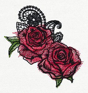 Ravishing Painted Roses - Image 3