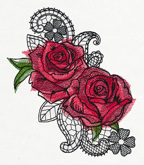Ravishing Painted Roses - Image 4
