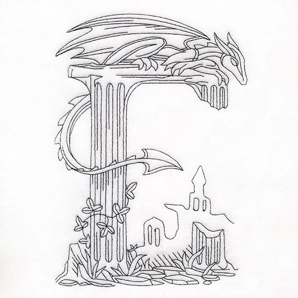 Read & Explore - Letter E Dragon Scene