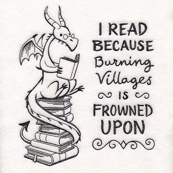 Reading Book Stack Dragon - Image 7