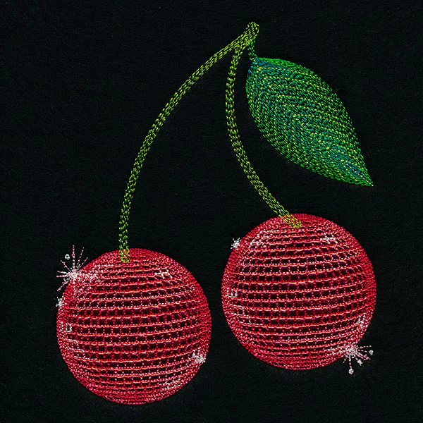 Ready to Party Disco Ball Cherries (Applique) - Image 4