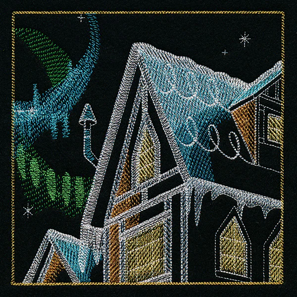 Reindeer & Gingerbread Christmas Scene II - Panel 2 - Image 4
