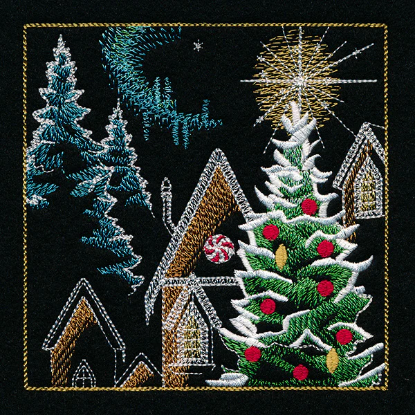 Reindeer & Gingerbread Christmas Scene II - Panel 3 - Image 13