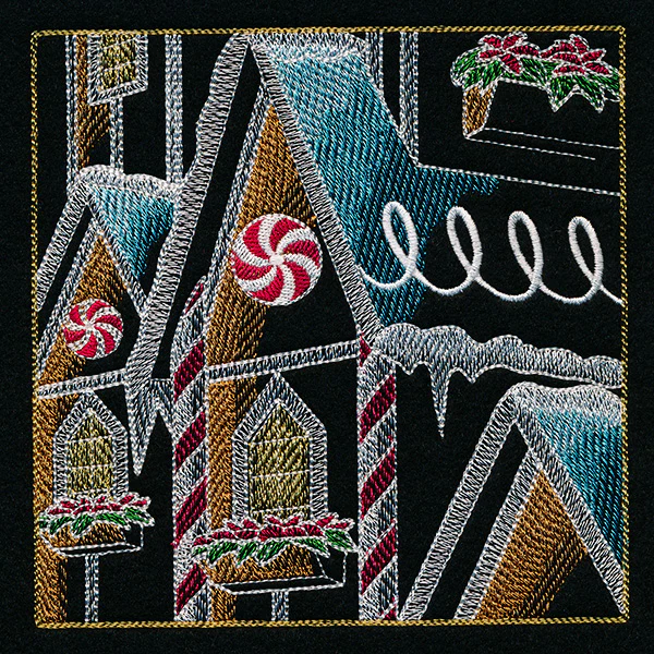 Reindeer & Gingerbread Christmas Scene II - Panel 4 - Image 7