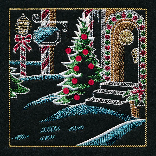 Reindeer & Gingerbread Christmas Scene II - Panel 6 - Image 13