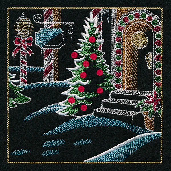Reindeer & Gingerbread Christmas Scene II - Panel 6 - Image 9