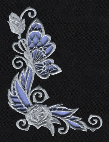 Rose & Bone - Corner (Cutwork) - Image 2
