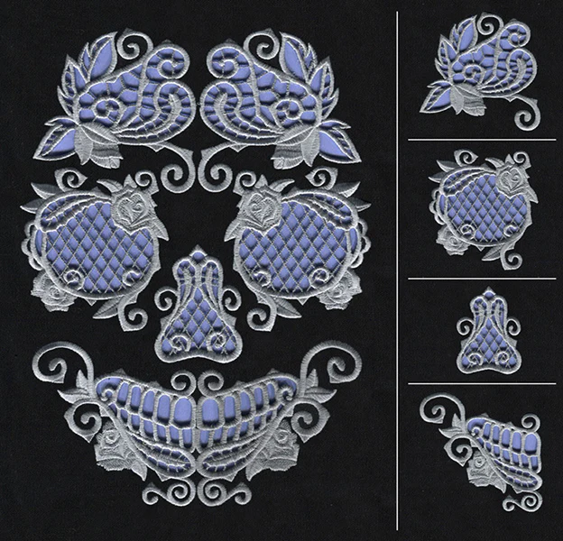 Rose & Bone - Skull (Cutwork) (Split) - Image 3