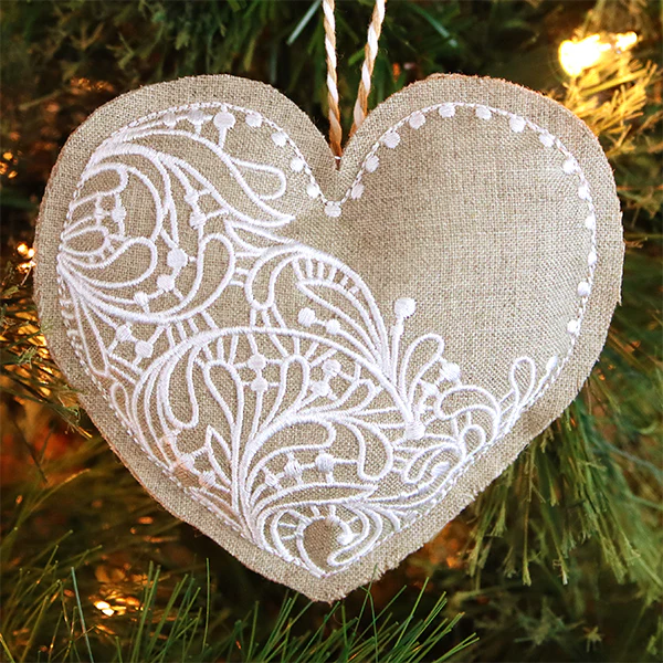 Rustic Heart Ornament (In-the-Hoop) - Image 7