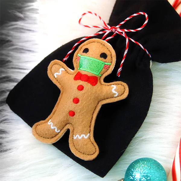 Safety First Gingerbread Ornament (In-the-Hoop) - Image 2