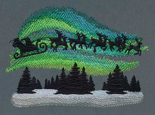 Santa and Northern Lights - Image 2