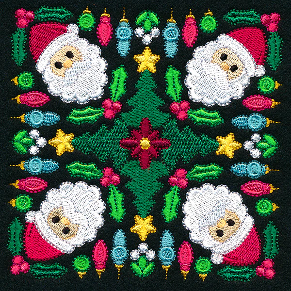 Santa Kaleidoscope Square - Image 7