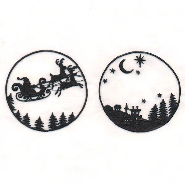 Santa's Flight Shadowbox (Organza) - Image 4