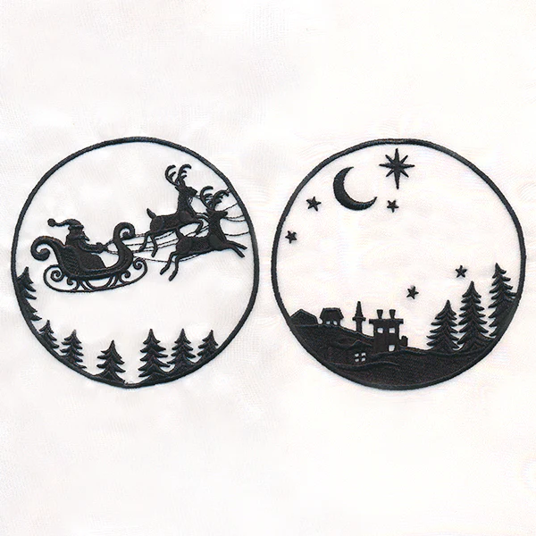 Santa's Flight Shadowbox (Organza) - Image 6