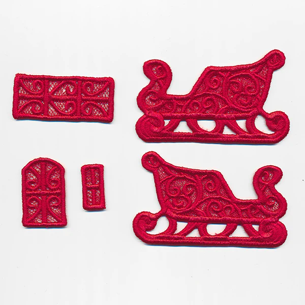 Santa's Sleigh (Lace) - Image 2