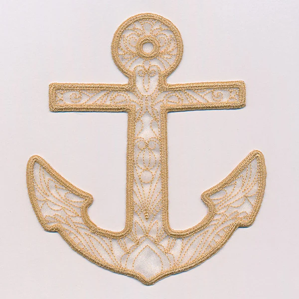 Sea Glass - Anchor (Freestanding Organza) - Image 2