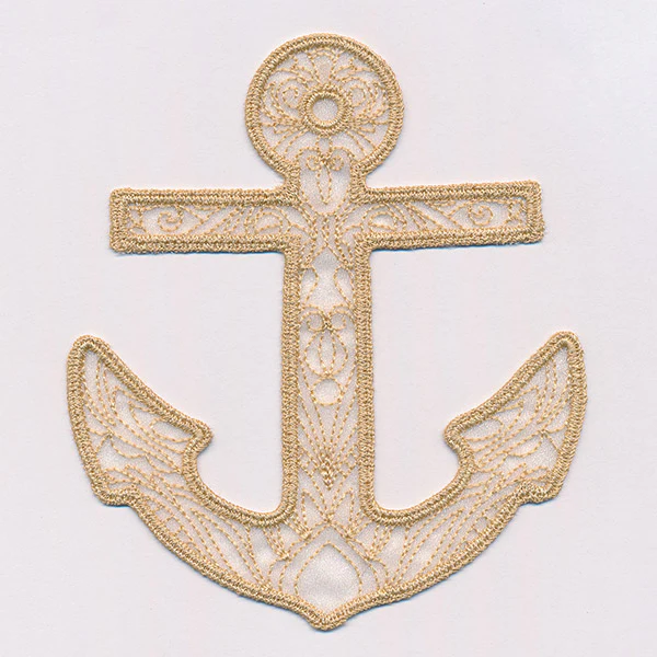 Sea Glass - Anchor (Freestanding Organza) - Image 3