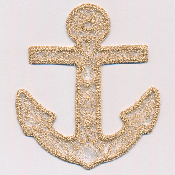 Sea Glass - Anchor (Freestanding Organza) - Image 5