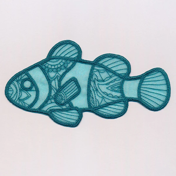 Sea Glass - Clownfish (Freestanding Organza) - Image 7