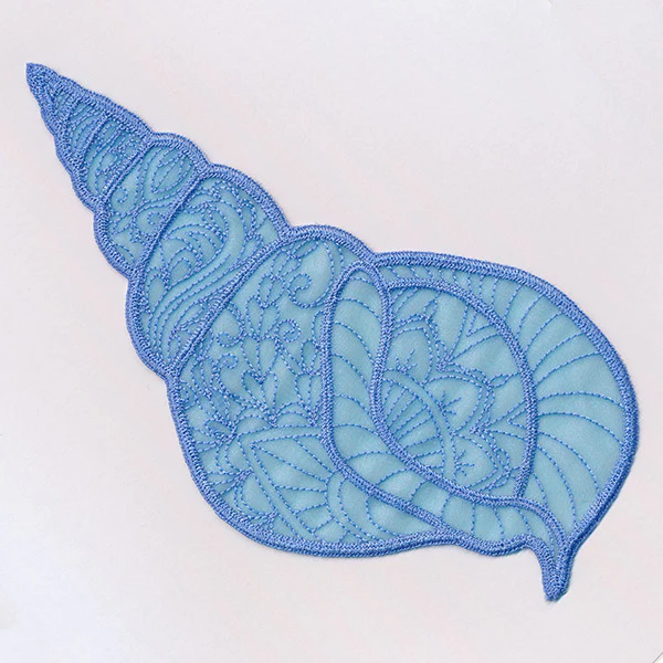 Sea Glass - Conch Shell (Freestanding Organza) - Image 4