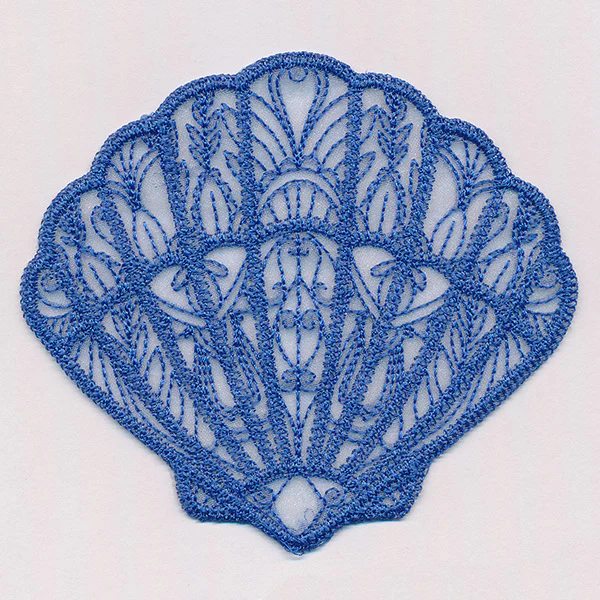 Sea Glass - Fan Shell (Freestanding Organza) - Image 5