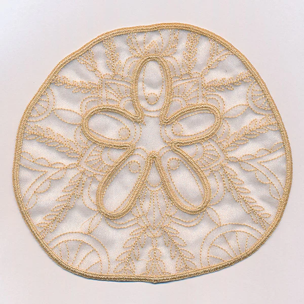 Sea Glass - Sand Dollar (Freestanding Organza) - Image 4