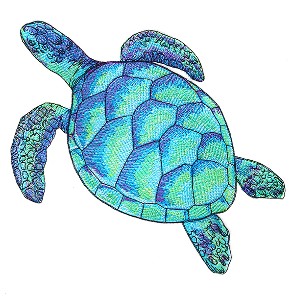 Sea Turtle in Watercolor - Image 9