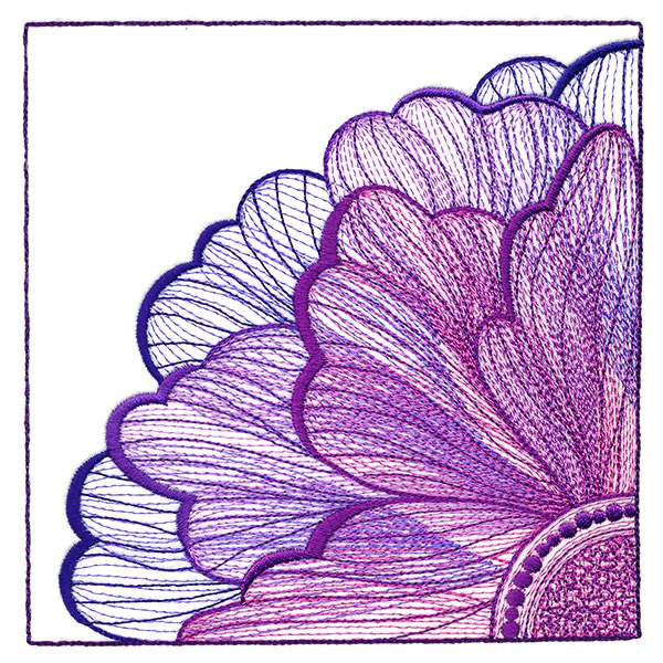 Sheer and Dimensional Quarter View Flower - Image 5