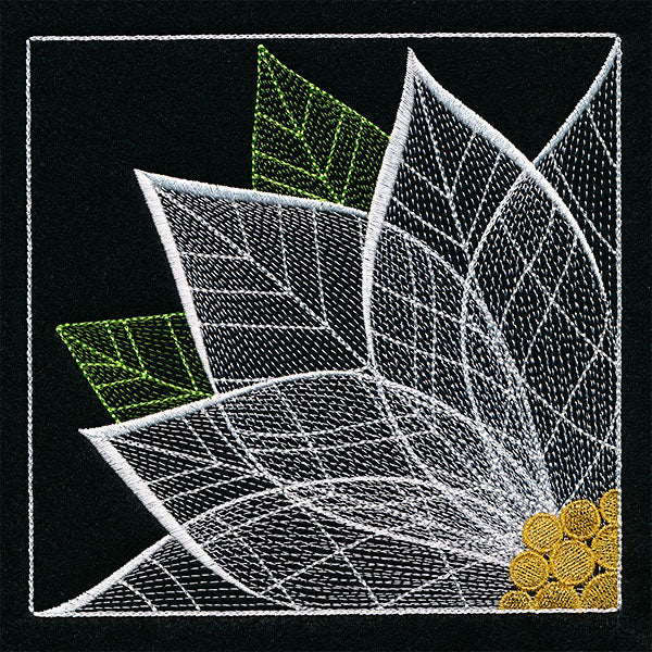 Sheer and Dimensional Quarter View Poinsettia - Image 3