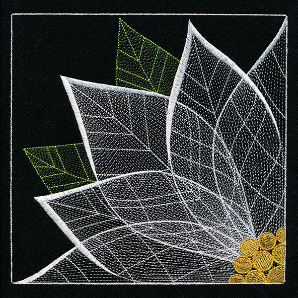 Sheer and Dimensional Quarter View Poinsettia - Image 5