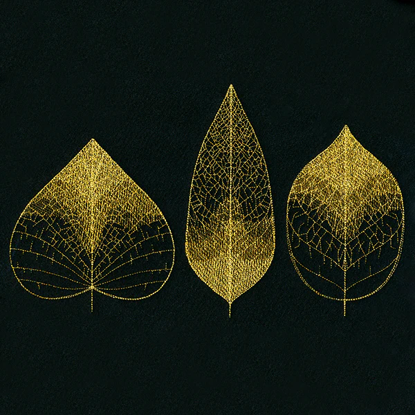 Sheer Delicate Leaf Trio - Image 3