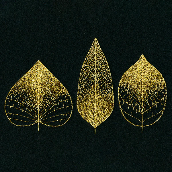Sheer Delicate Leaf Trio - Image 6