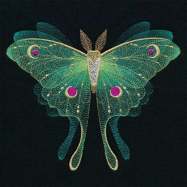 Sheer Illusions Luna Moth in Flight
