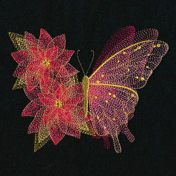 Sheer Illusions Poinsettia Butterfly - Image 5