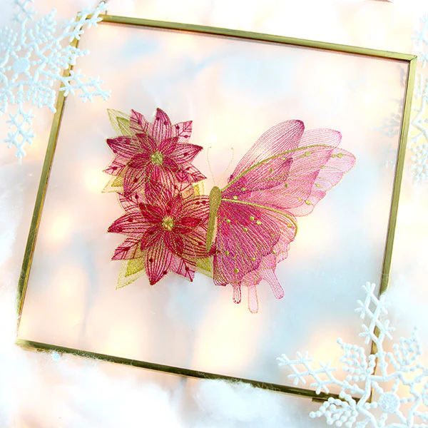 Sheer Illusions Poinsettia Butterfly - Image 8