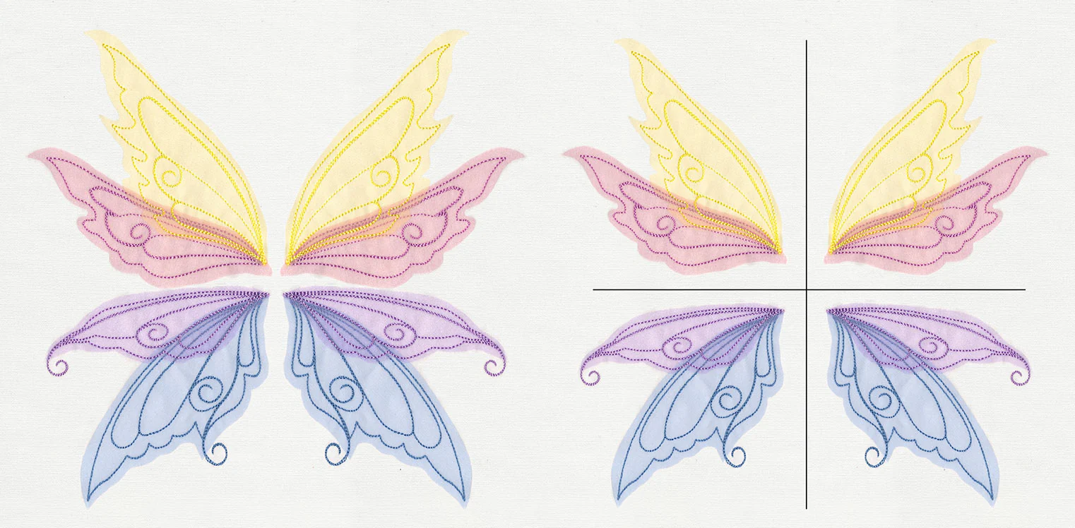 Sheer Magic Wings (Applique) (Split) - Image 2
