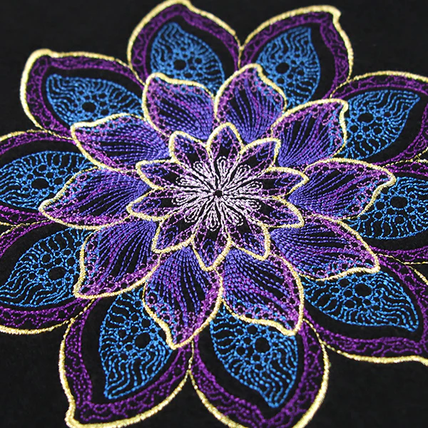 Shimmering Blooms Mandala - Image 2
