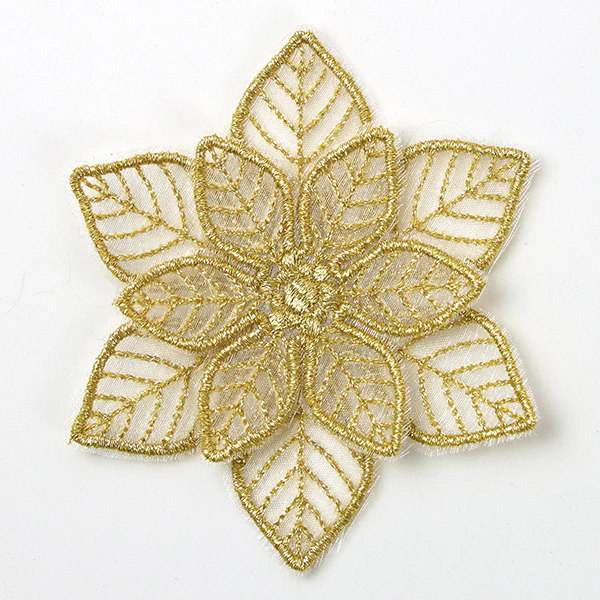 Shimmering Poinsettia (Freestanding Organza) - Image 5