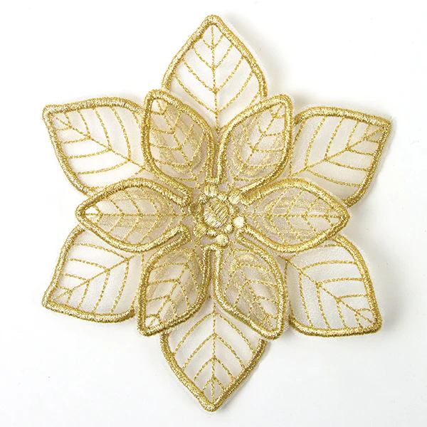 Shimmering Poinsettia (Freestanding Organza) - Image 8