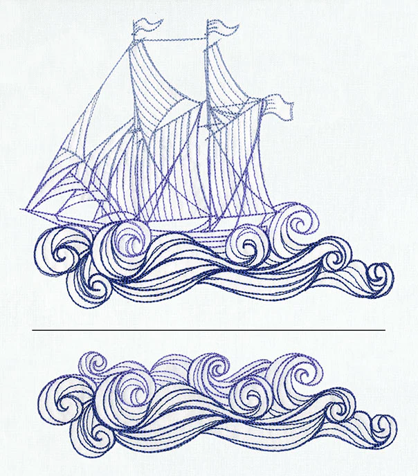 Ship and Waves (Split) - Image 4