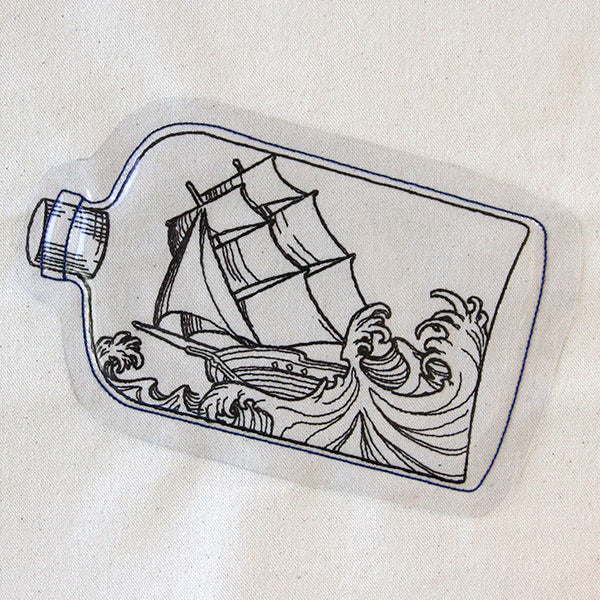 Ship in a Bottle (Vinyl Applique) - Image 3